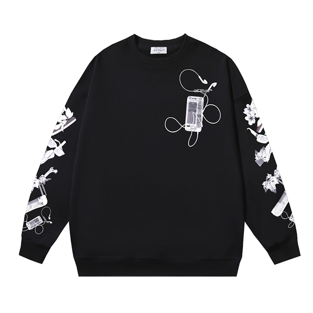 OFF-WHITELogo Print Sweatshirt - Premium Cotton Streetwear Essential