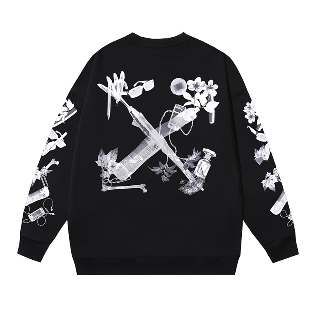 OFF-WHITELogo Print Sweatshirt - Premium Cotton Streetwear Essential