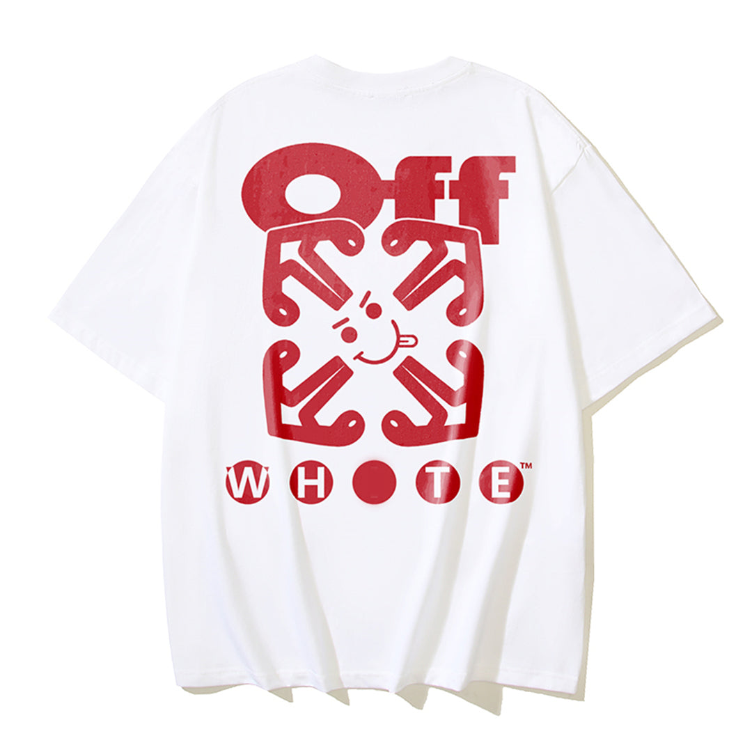 OFF-WHITE Logo Letter Cotton T-Shirt