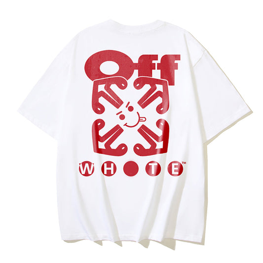 OFF-WHITE Logo Letter Cotton T-Shirt