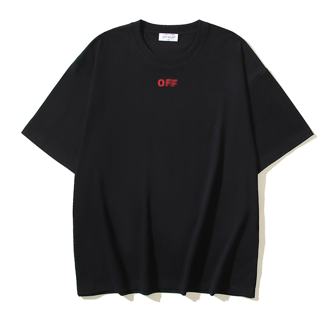 OFF-WHITE Logo Letter Cotton T-Shirt
