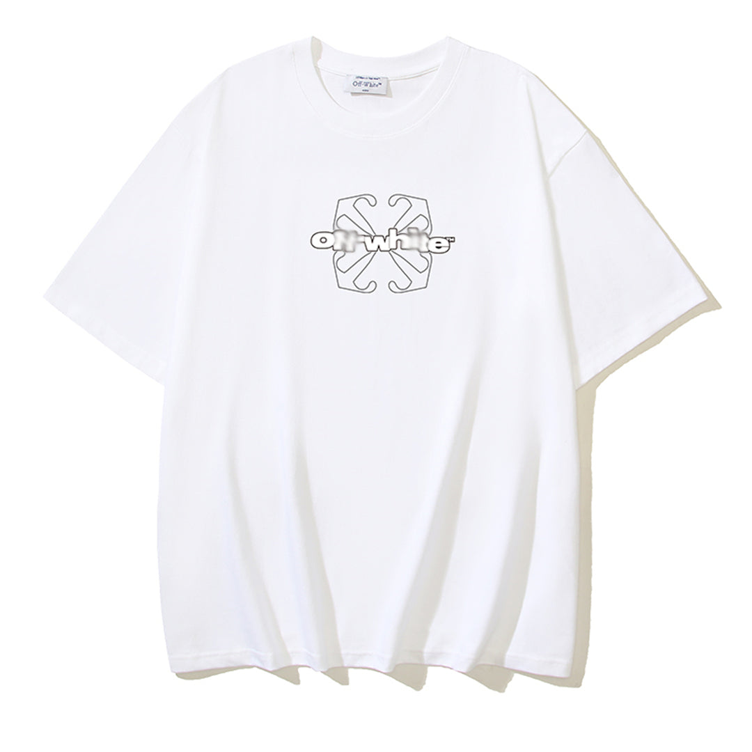 OFF-WHITE Logo Print Cotton T-Shirt