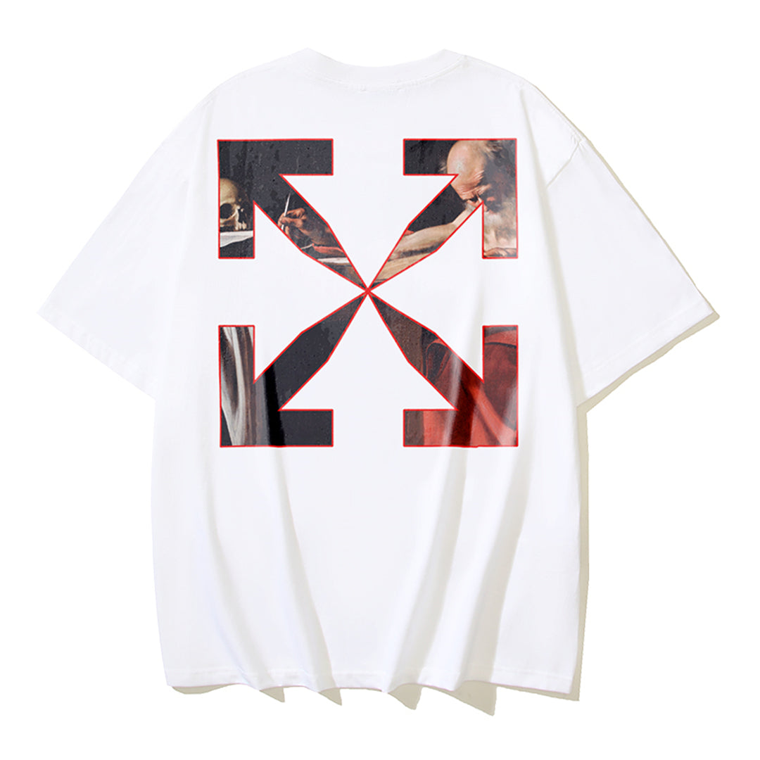 OFF-WHITEJesus Print Cotton T-Shirt