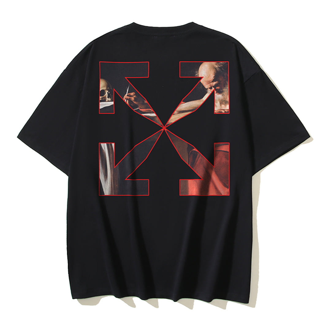 OFF-WHITEJesus Print Cotton T-Shirt