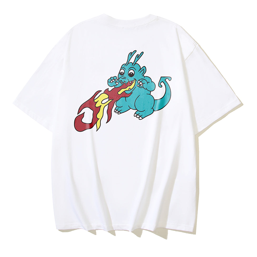 OFF-WHITEDragon Print Cotton T-Shirt