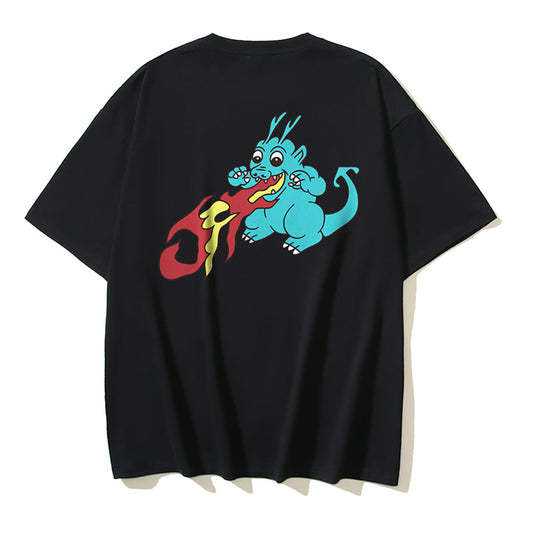 OFF-WHITEDragon Print Cotton T-Shirt