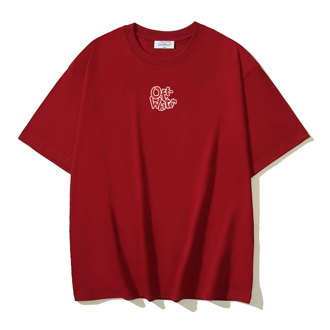 OFF-WHITECloud Print Cotton T-Shirt