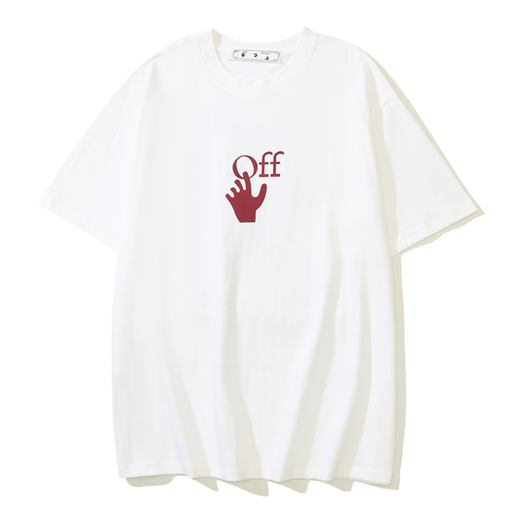 OFF-WHITESkeleton Print Cotton T-Shirt - Edgy Streetwear Statement