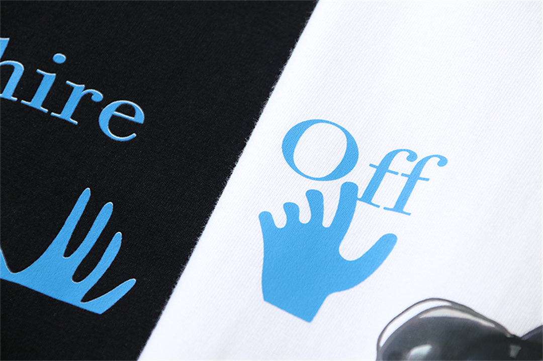 OFF-WHITERobot Print Cotton T-Shirt - Futuristic Streetwear Design