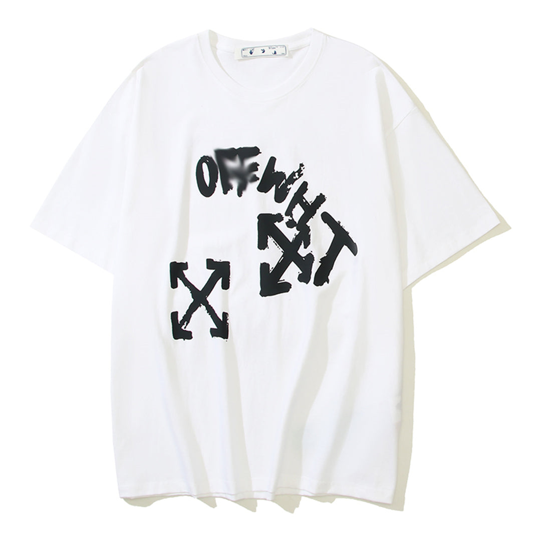 OFF-WHITEPrint Cotton T-Shirt - Versatile Streetwear Essential