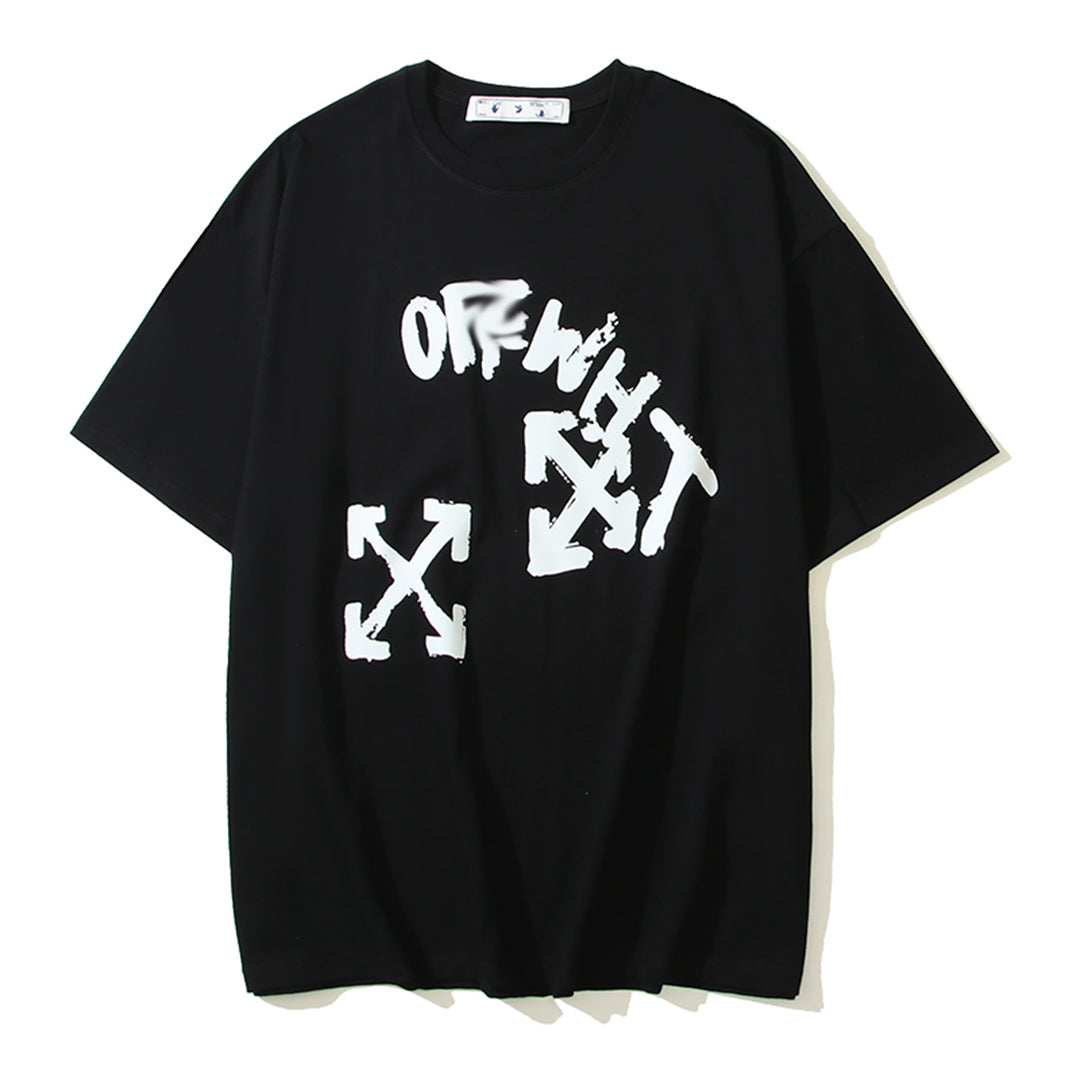 OFF-WHITEPrint Cotton T-Shirt - Versatile Streetwear Essential