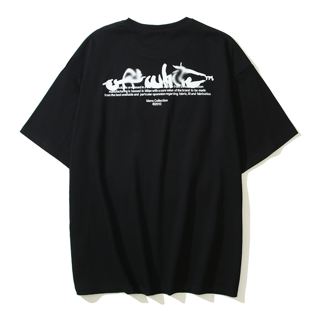 OFF-WHITEPrint Cotton T-Shirt - Versatile Streetwear Essential