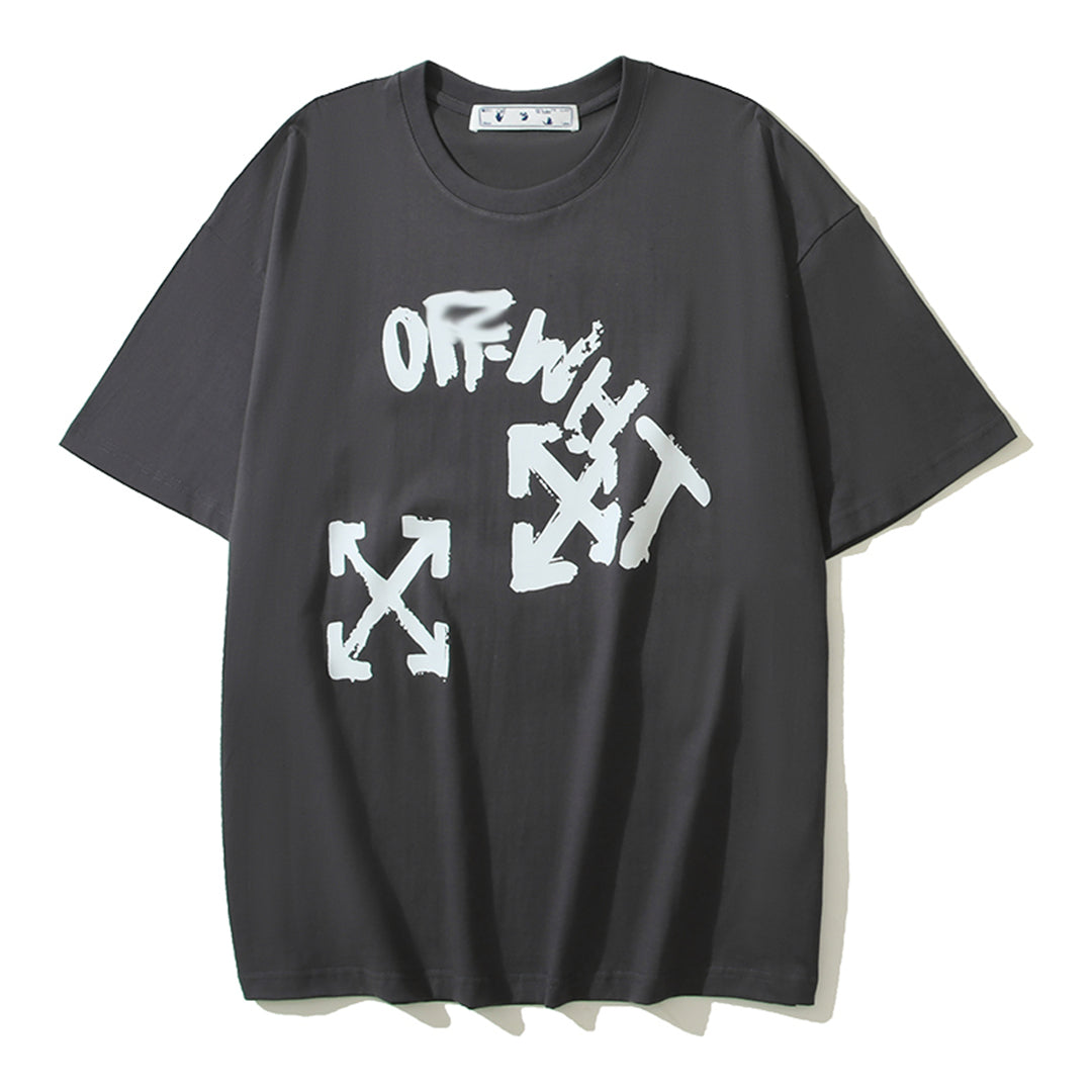 OFF-WHITEPrint Cotton T-Shirt - Versatile Streetwear Essential