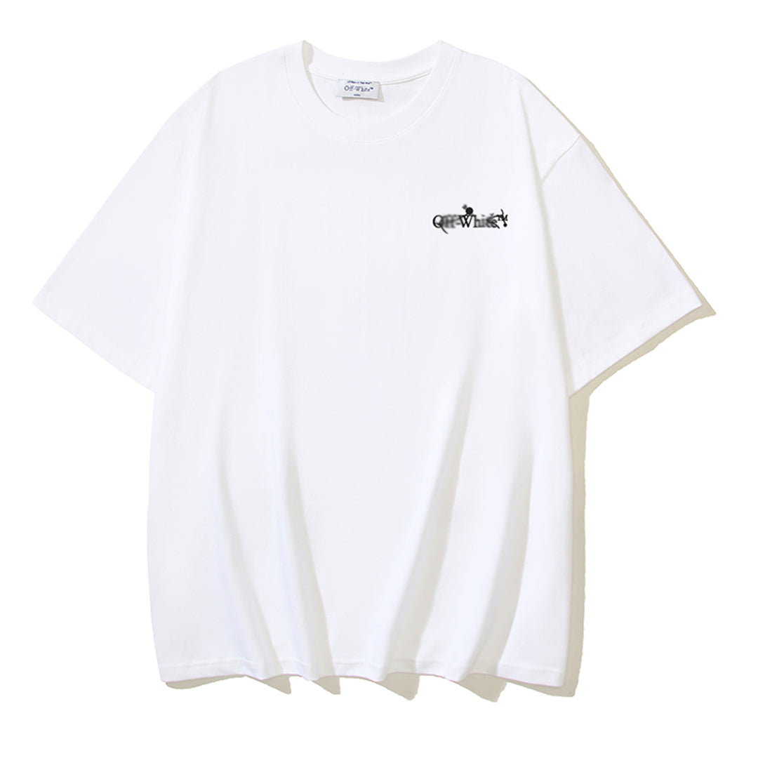 OFF-WHITE Logo Print Cotton T-Shirt