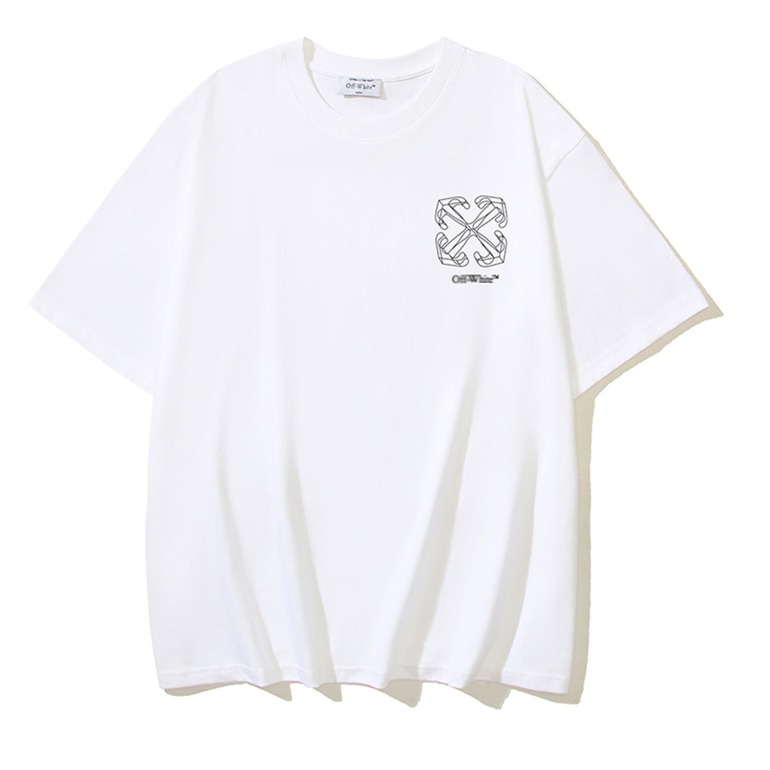 OFF-WHITE Logo Print Cotton T-Shirt