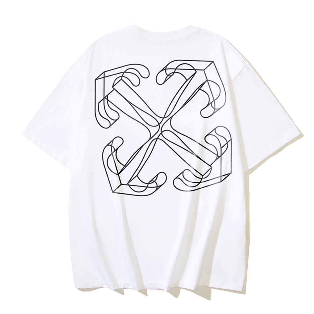 OFF-WHITE Logo Print Cotton T-Shirt
