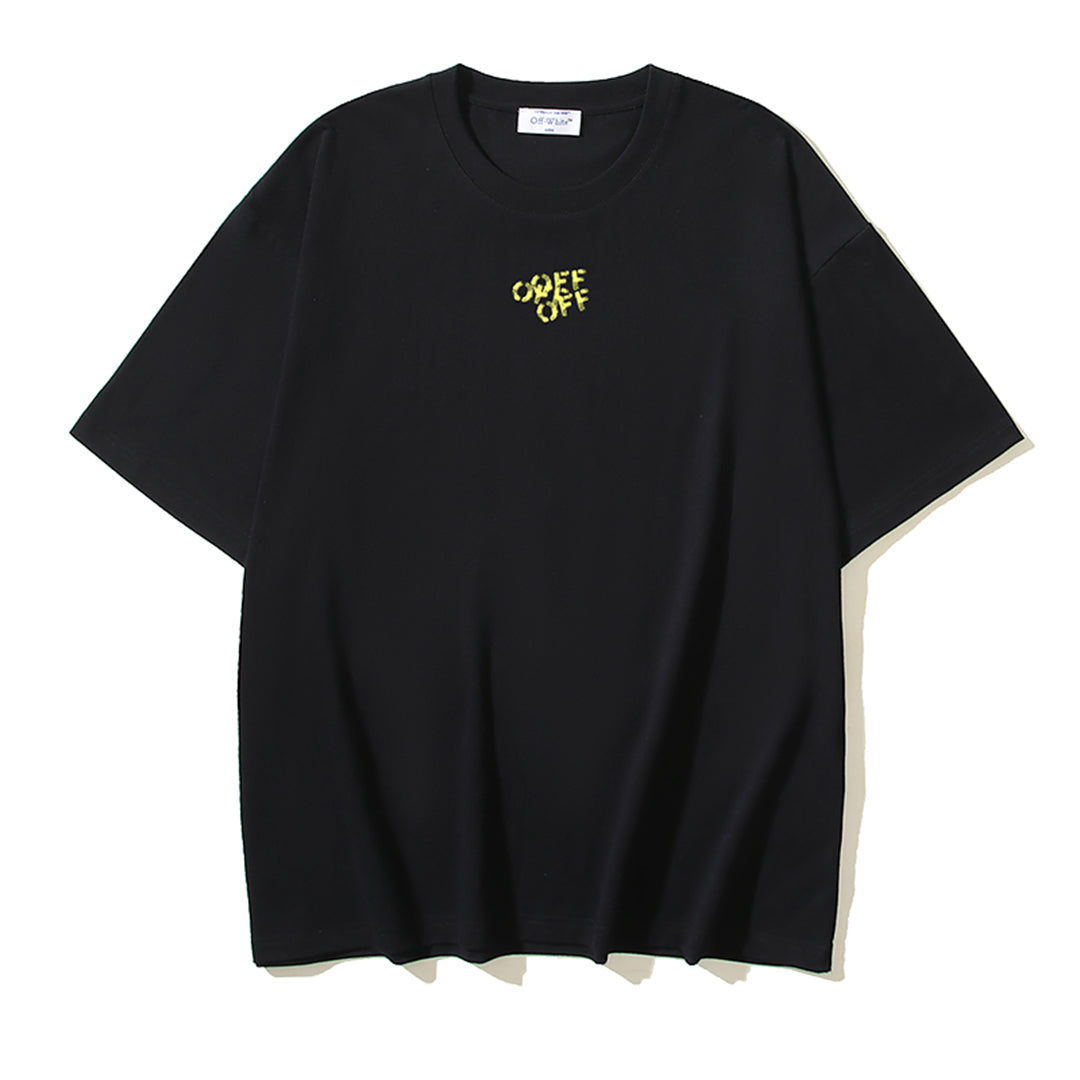 OFF-WHITE Logo Print Cotton T-Shirt - Casual Streetwear