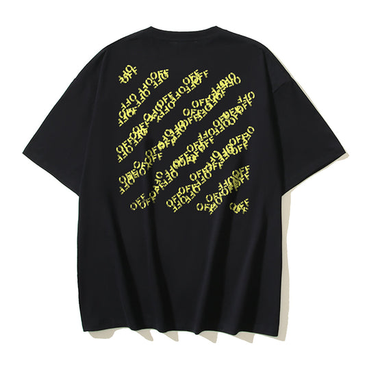 OFF-WHITE Logo Print Cotton T-Shirt - Casual Streetwear