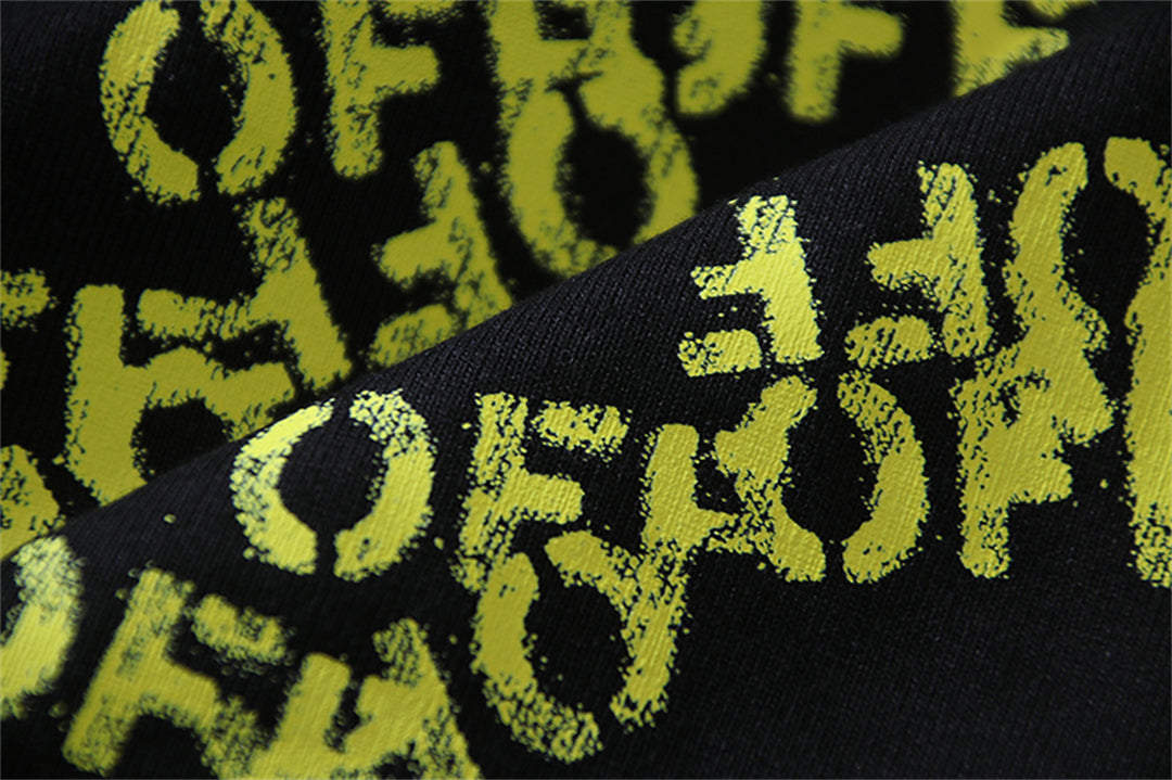 OFF-WHITE Logo Print Cotton T-Shirt - Casual Streetwear