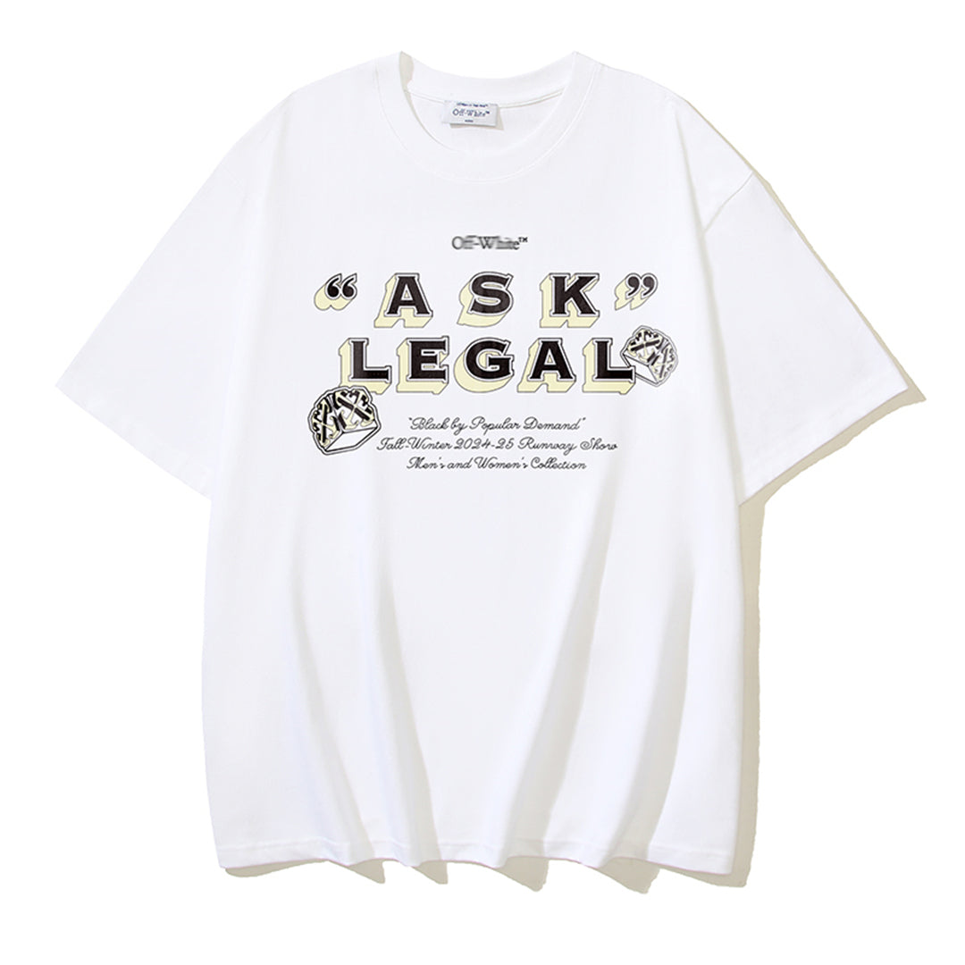 OFF-WHITE Logo Print Cotton T-Shirt