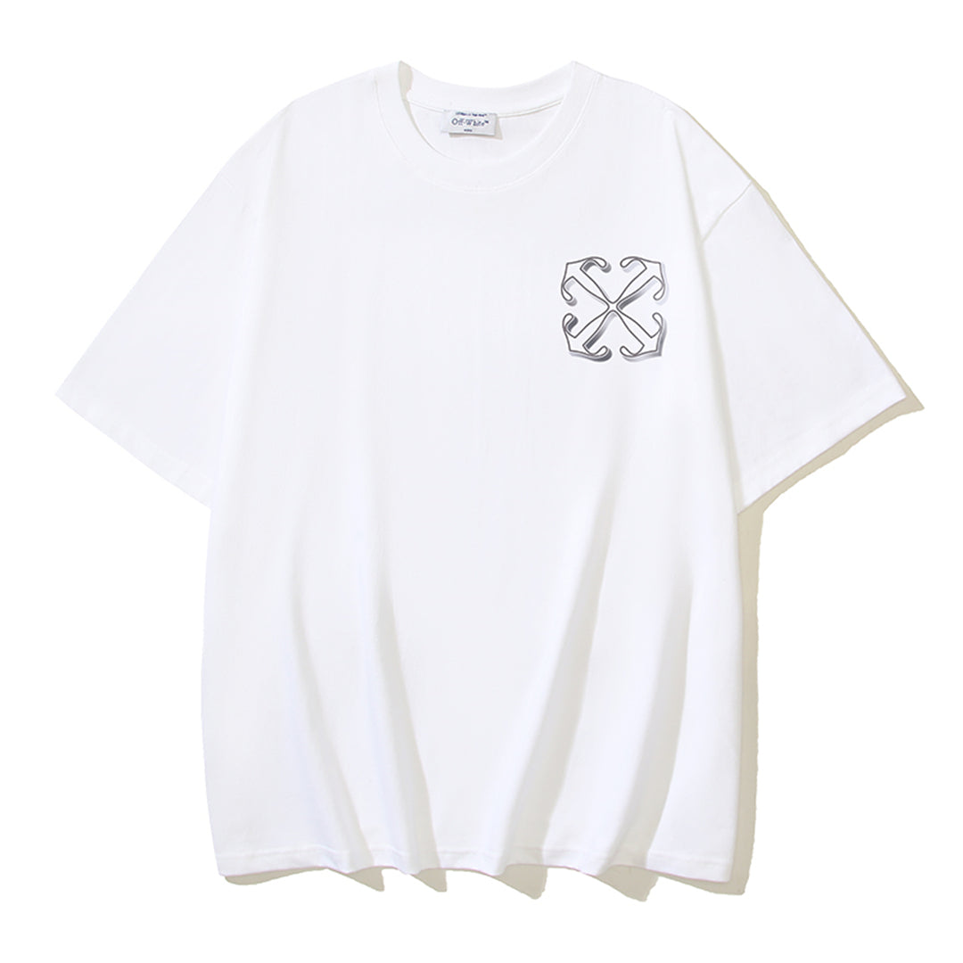 OFF-WHITE Dragon Print Cotton T-Shirt