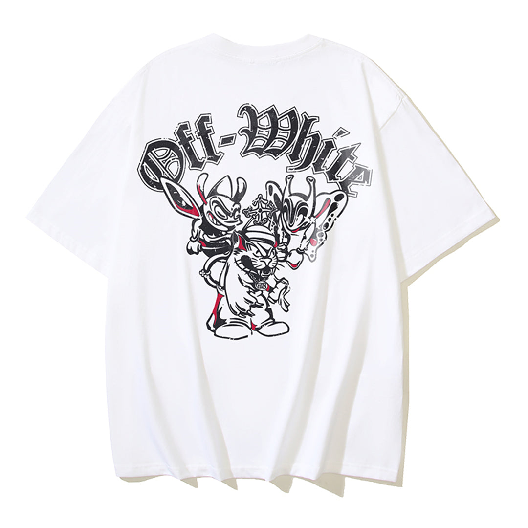 OFF-WHITE Print Cotton T-Shirt