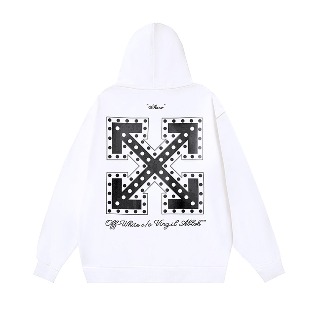OFF-WHITELogo Print Hoodie - Premium Cotton Streetwear Pullover