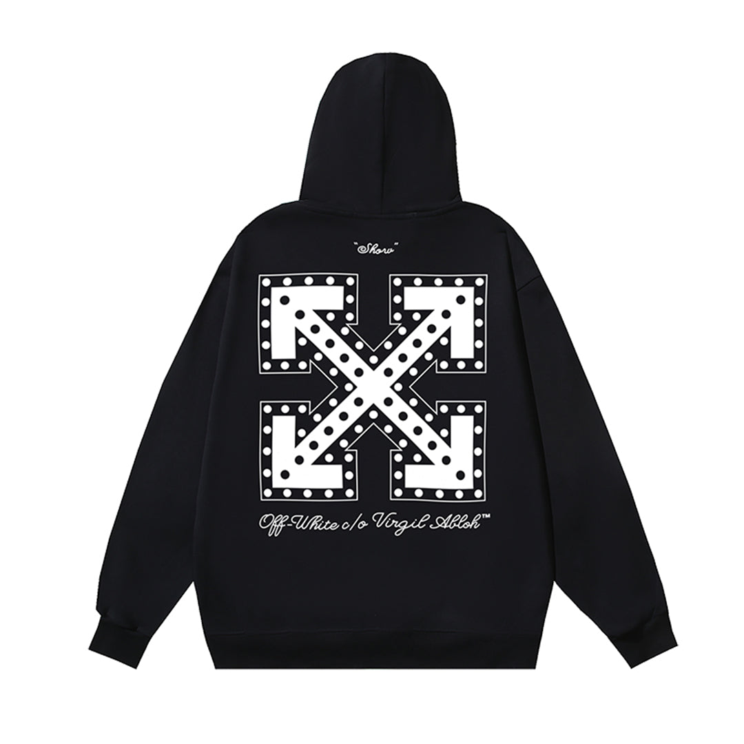 OFF-WHITELogo Print Hoodie - Premium Cotton Streetwear Pullover