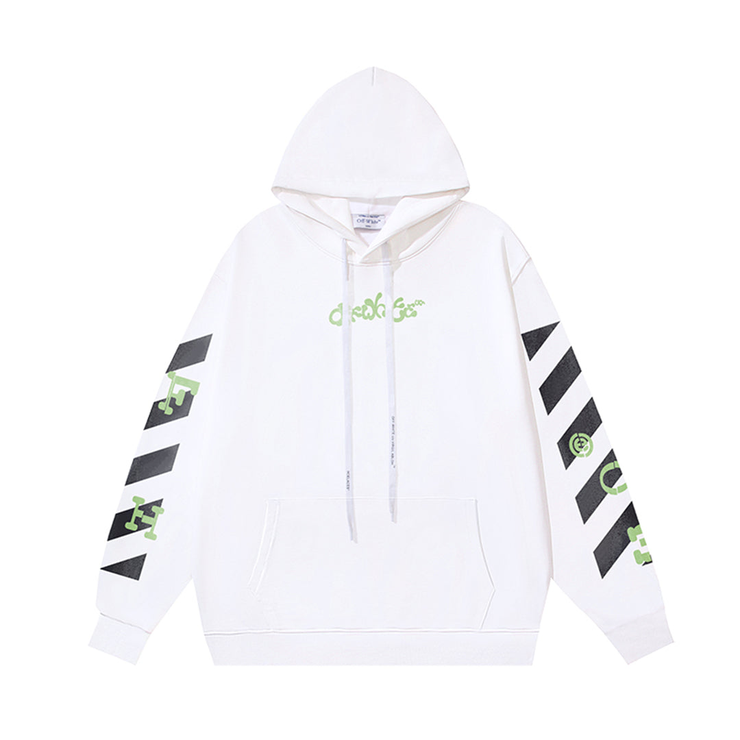 OFF-WHITELogo Print Hoodie - Premium Cotton Streetwear Sweatshirt