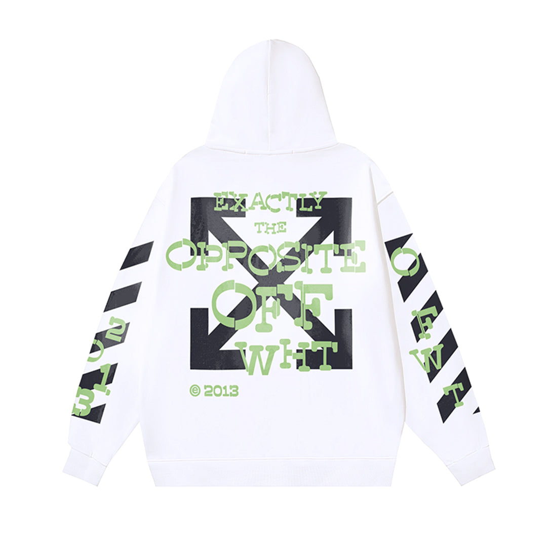 OFF-WHITELogo Print Hoodie - Premium Cotton Streetwear Sweatshirt