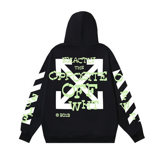 OFF-WHITELogo Print Hoodie - Premium Cotton Streetwear Sweatshirt