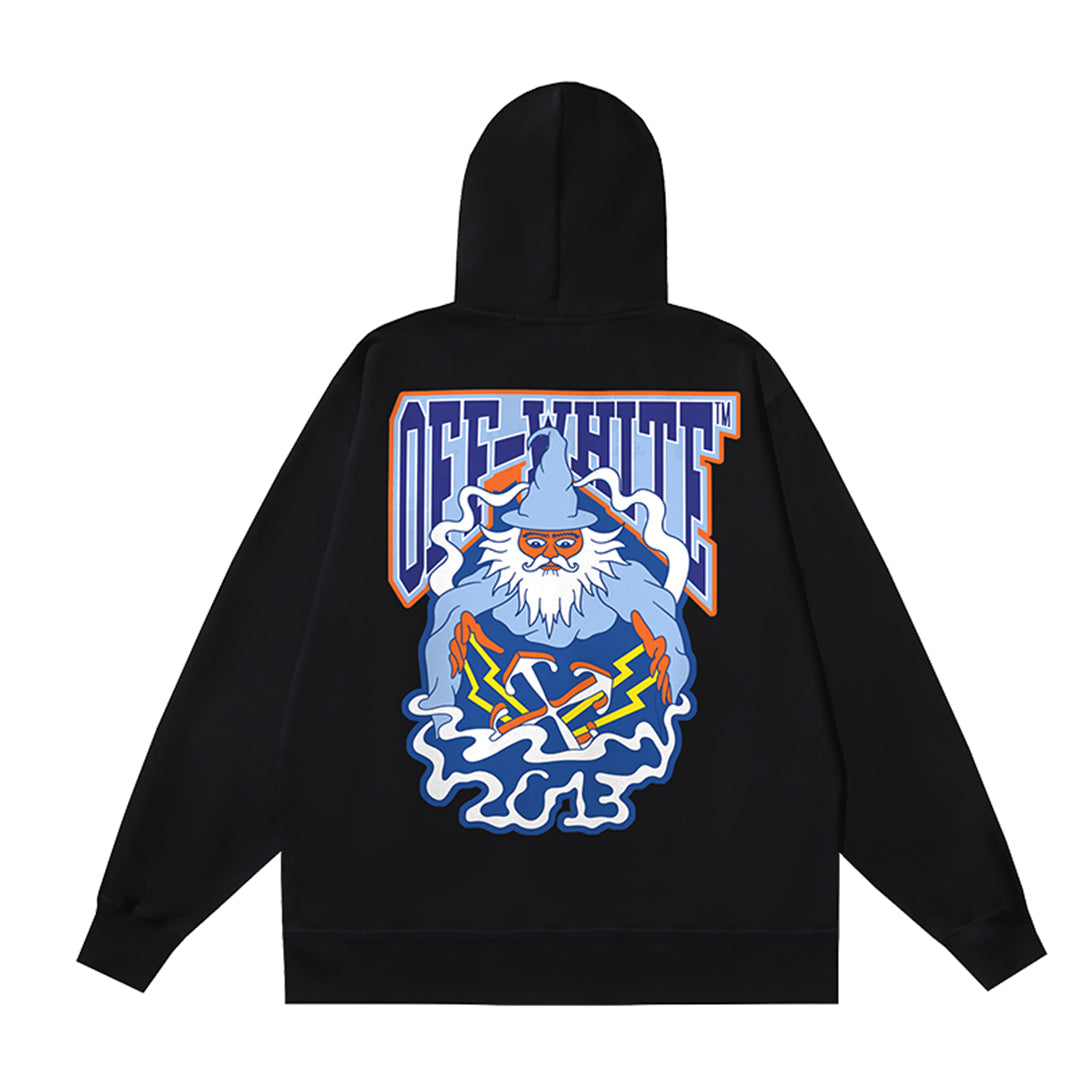 OFF-WHITELogo Print Hoodie Jacket - Premium Cotton Streetwear