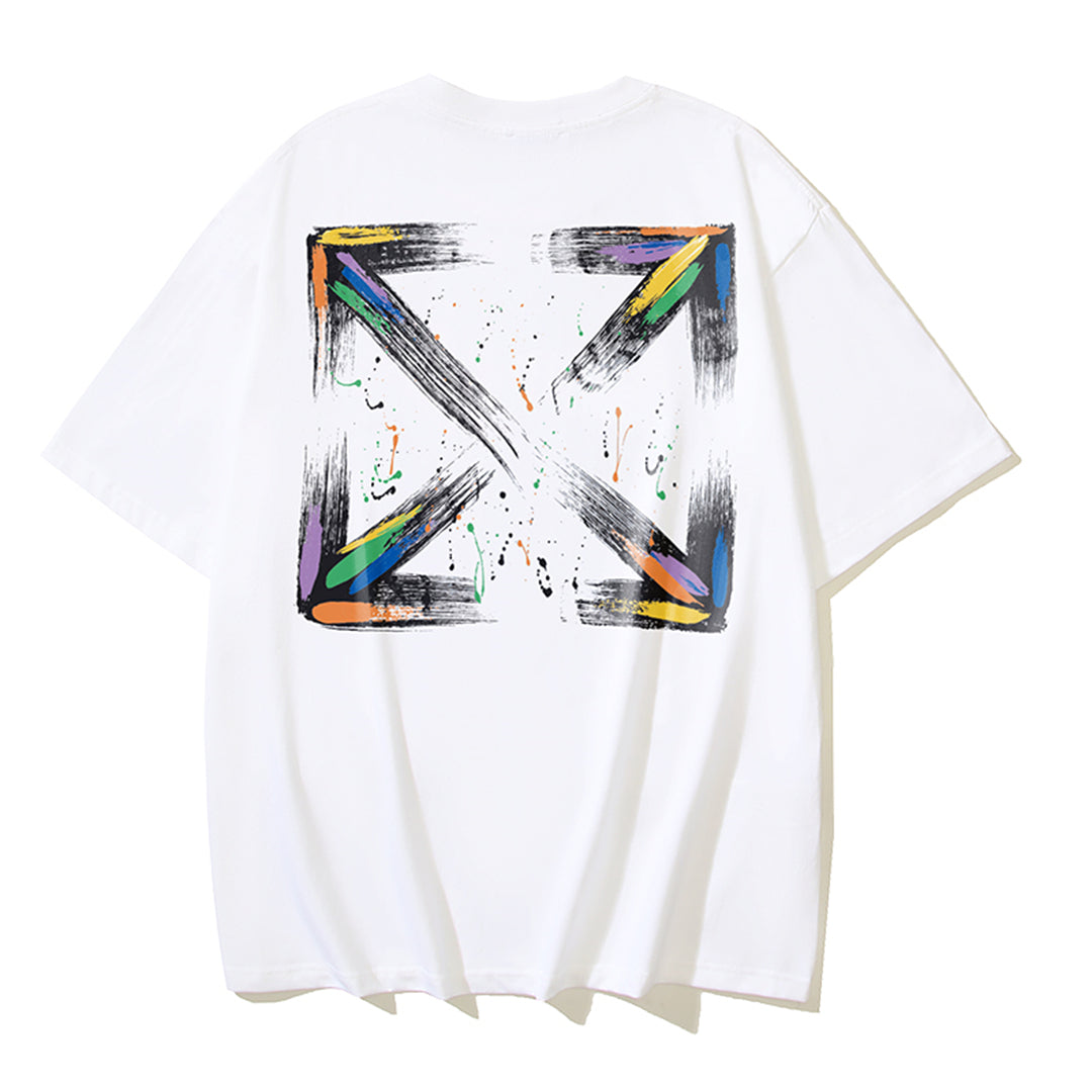 OFF-WHITEPrint Cotton T-Shirt - Casual Streetwear Tee