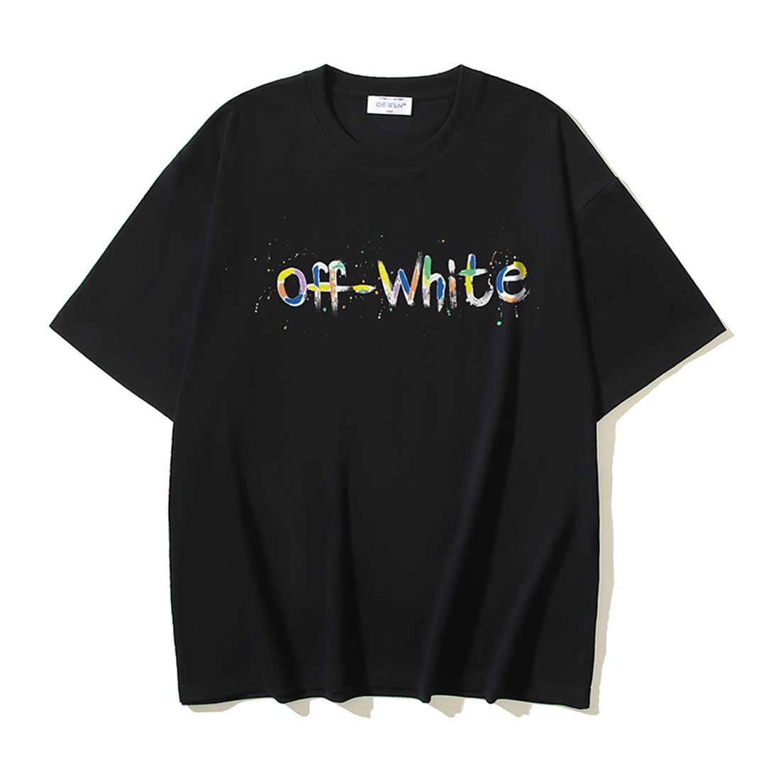 OFF-WHITEPrint Cotton T-Shirt - Casual Streetwear Tee