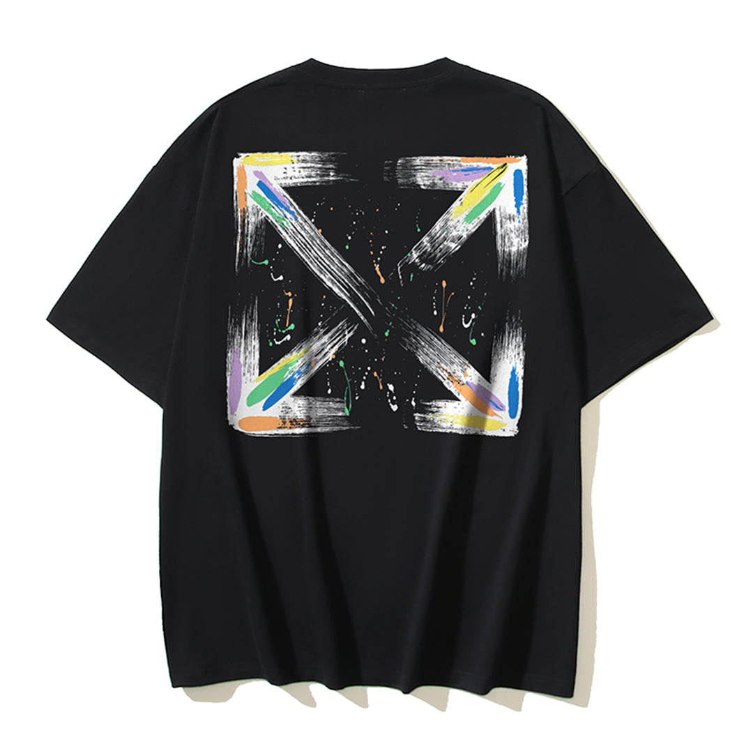 OFF-WHITEPrint Cotton T-Shirt - Casual Streetwear Tee