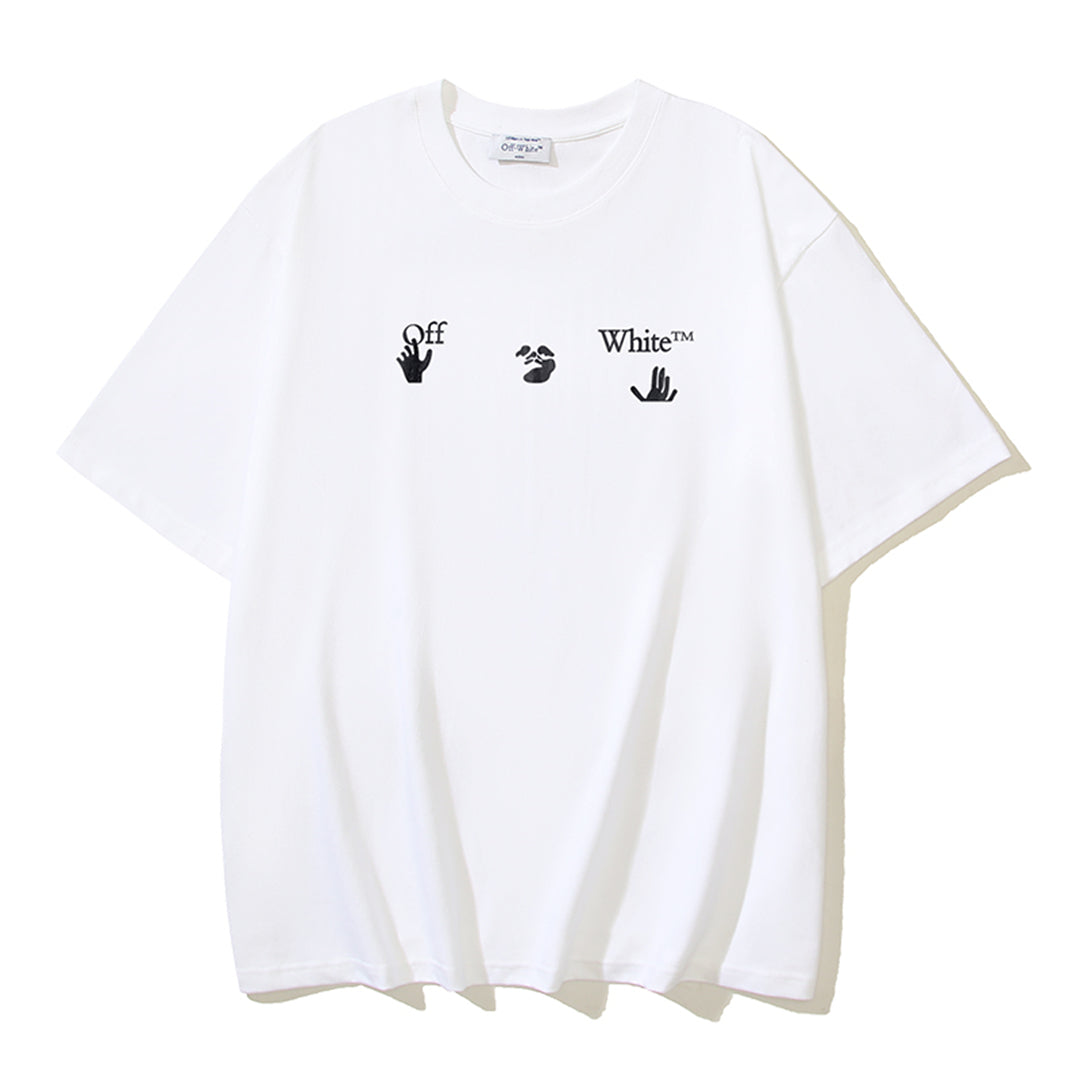 OFF-WHITEPrint Cotton T-Shirt - Colorblock Streetwear Collection