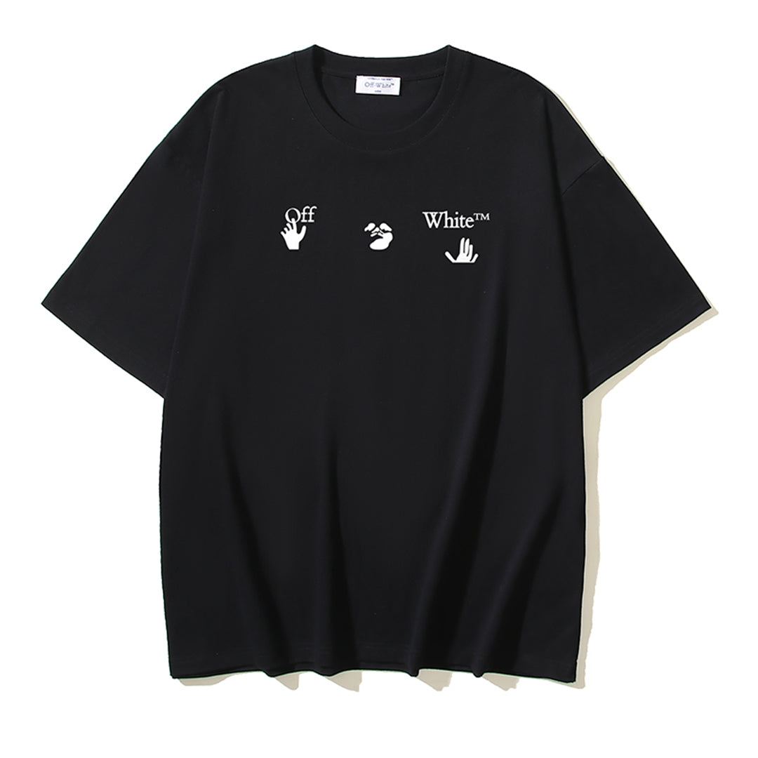 OFF-WHITEPrint Cotton T-Shirt - Colorblock Streetwear Collection