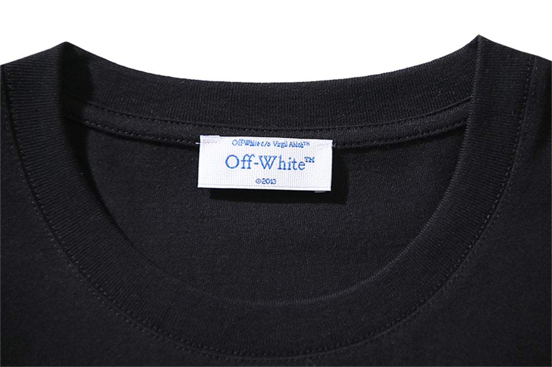 OFF-WHITEPrint Cotton T-Shirt - Authentic Streetwear Must-Have