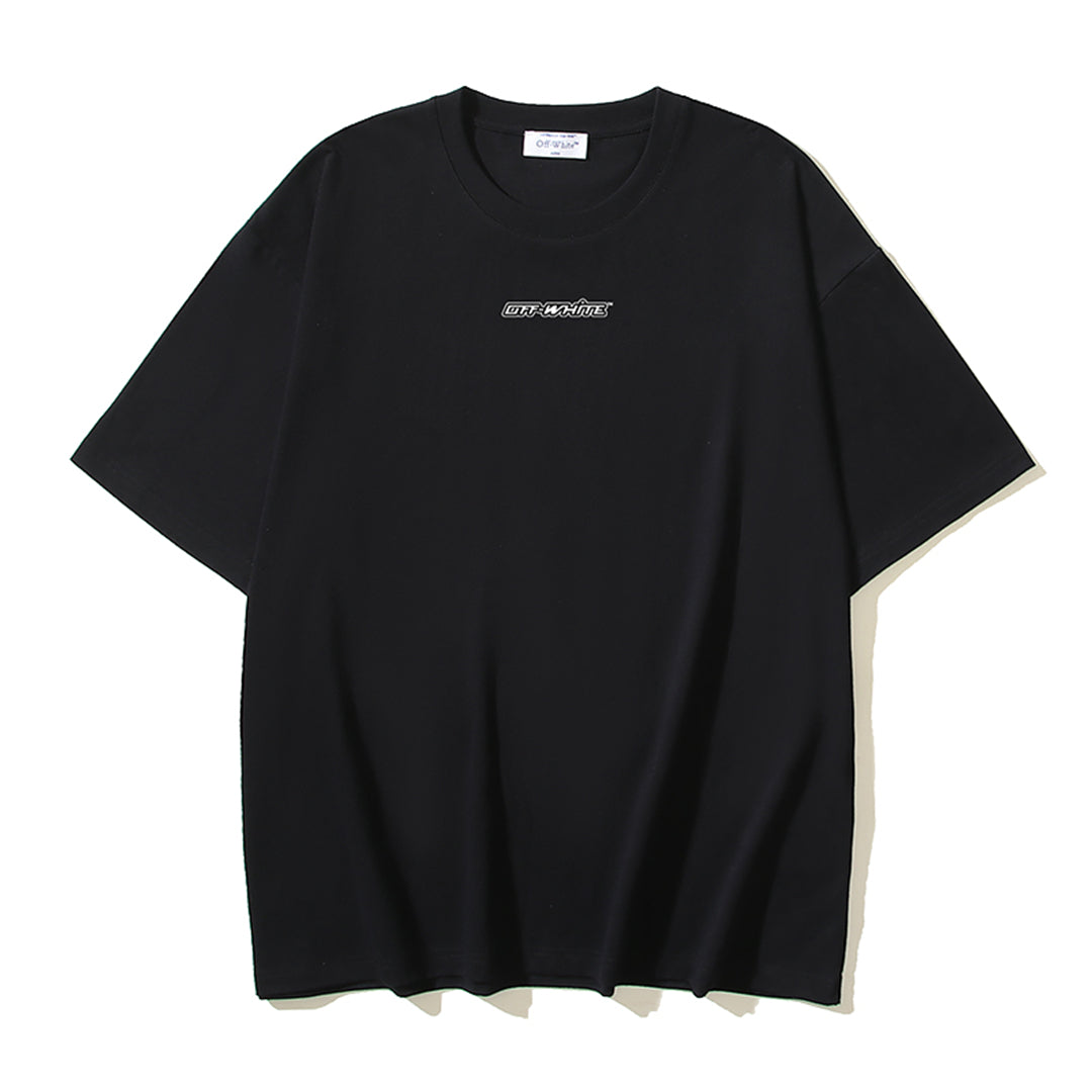 OFF-WHITEPrint Cotton T-Shirt - Dynamic Colorblock Edition