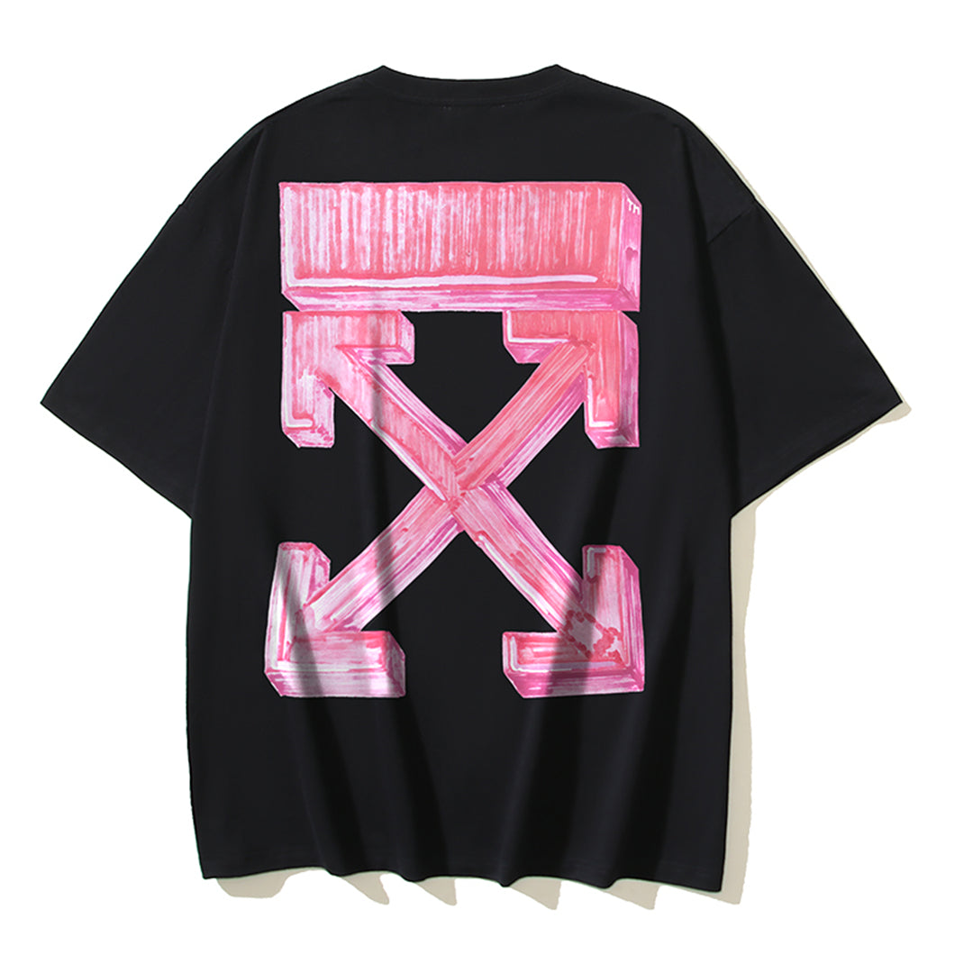OFF-WHITEPrint Cotton T-Shirt - Dynamic Colorblock Edition