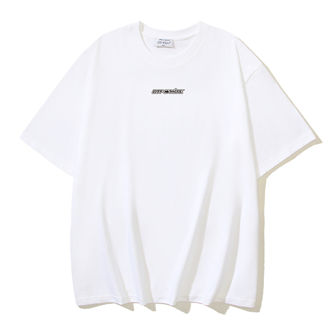 OFF-WHITEPrint Cotton T-Shirt - Dynamic Colorblock Edition