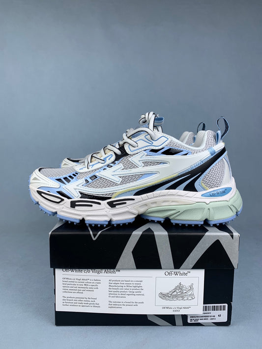 Off-White White and Blue Sneakers
