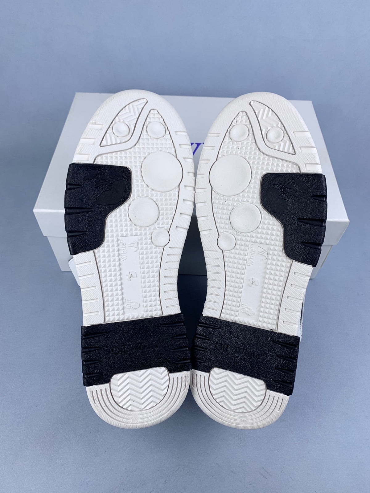 Off-White White and Black Sneakers