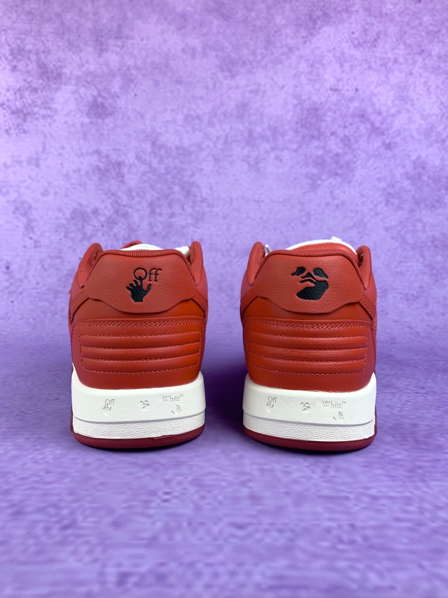 Off-White Red and White Sneakers