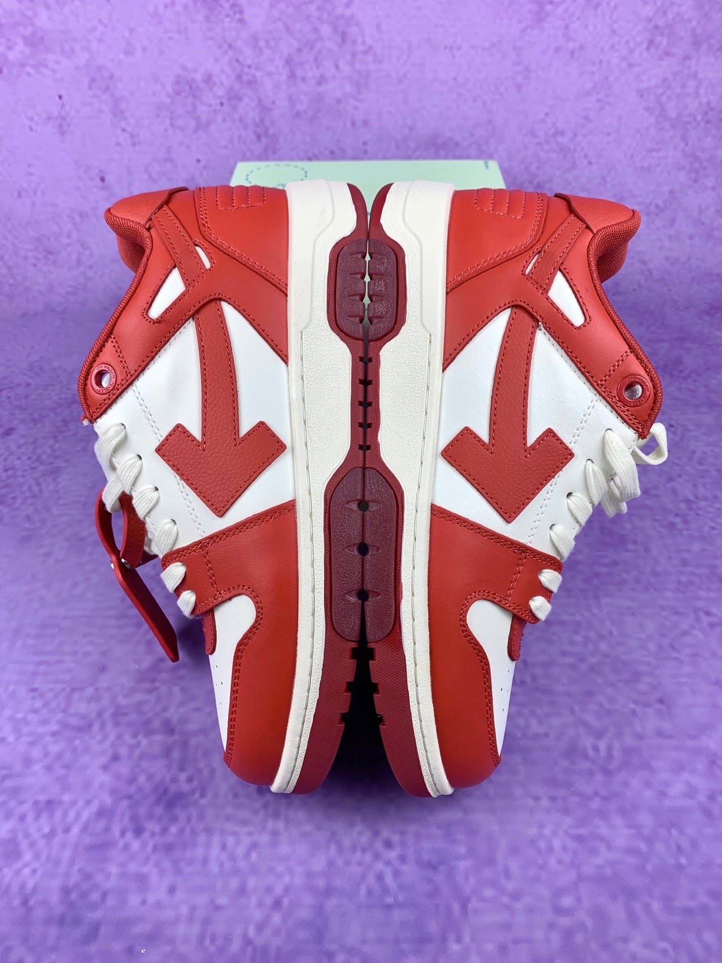 Off-White Red and White Sneakers
