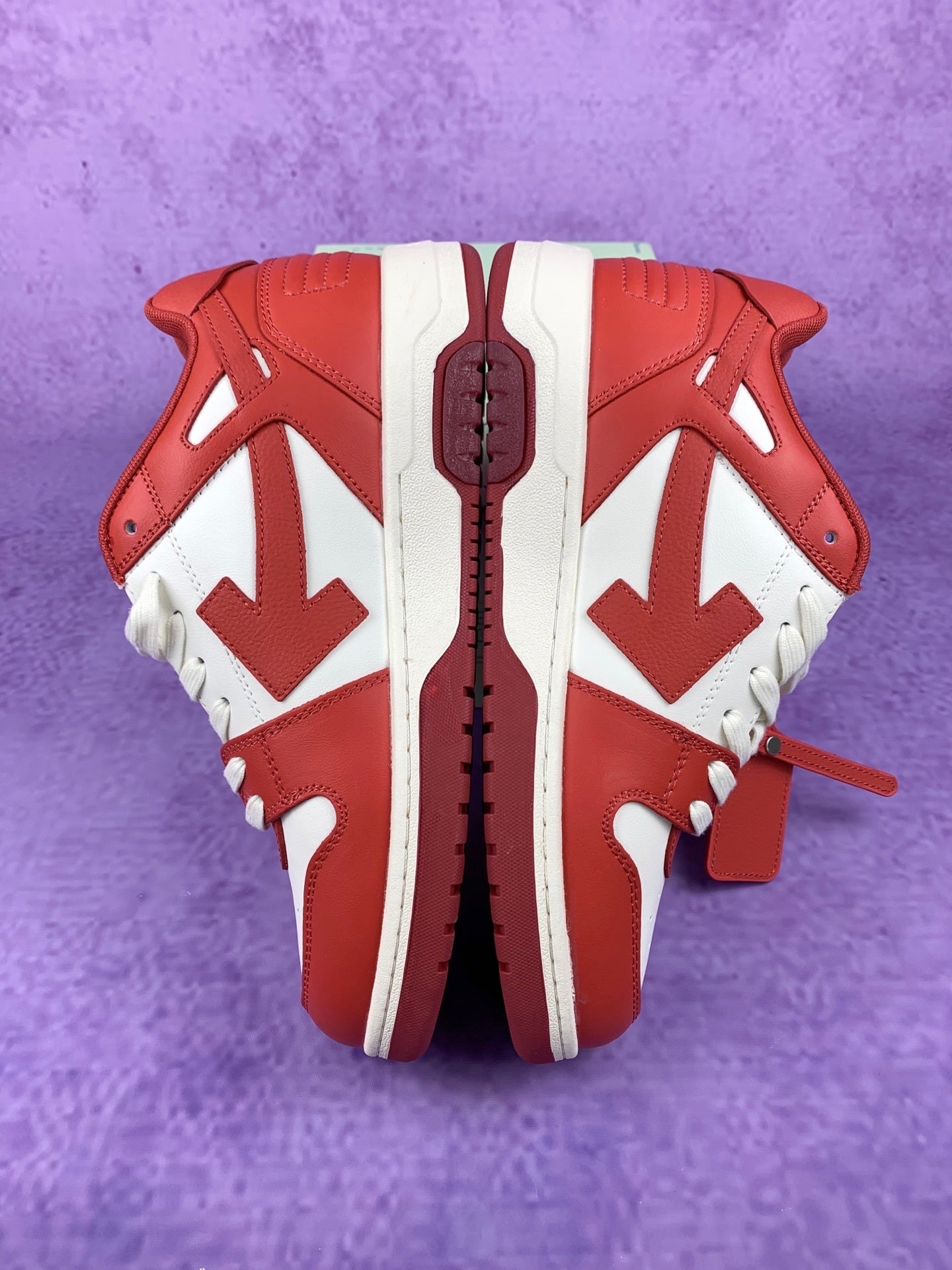 Off-White Red and White Sneakers