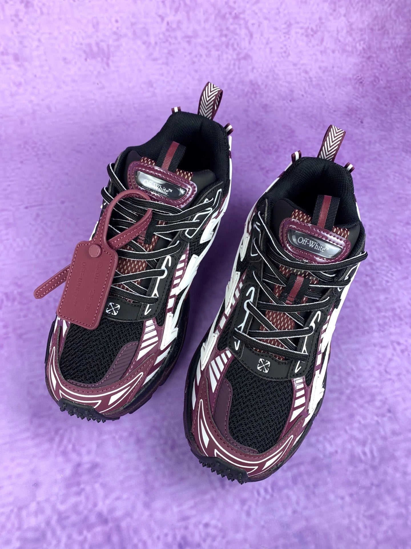Off-White Burgundy Sneakers