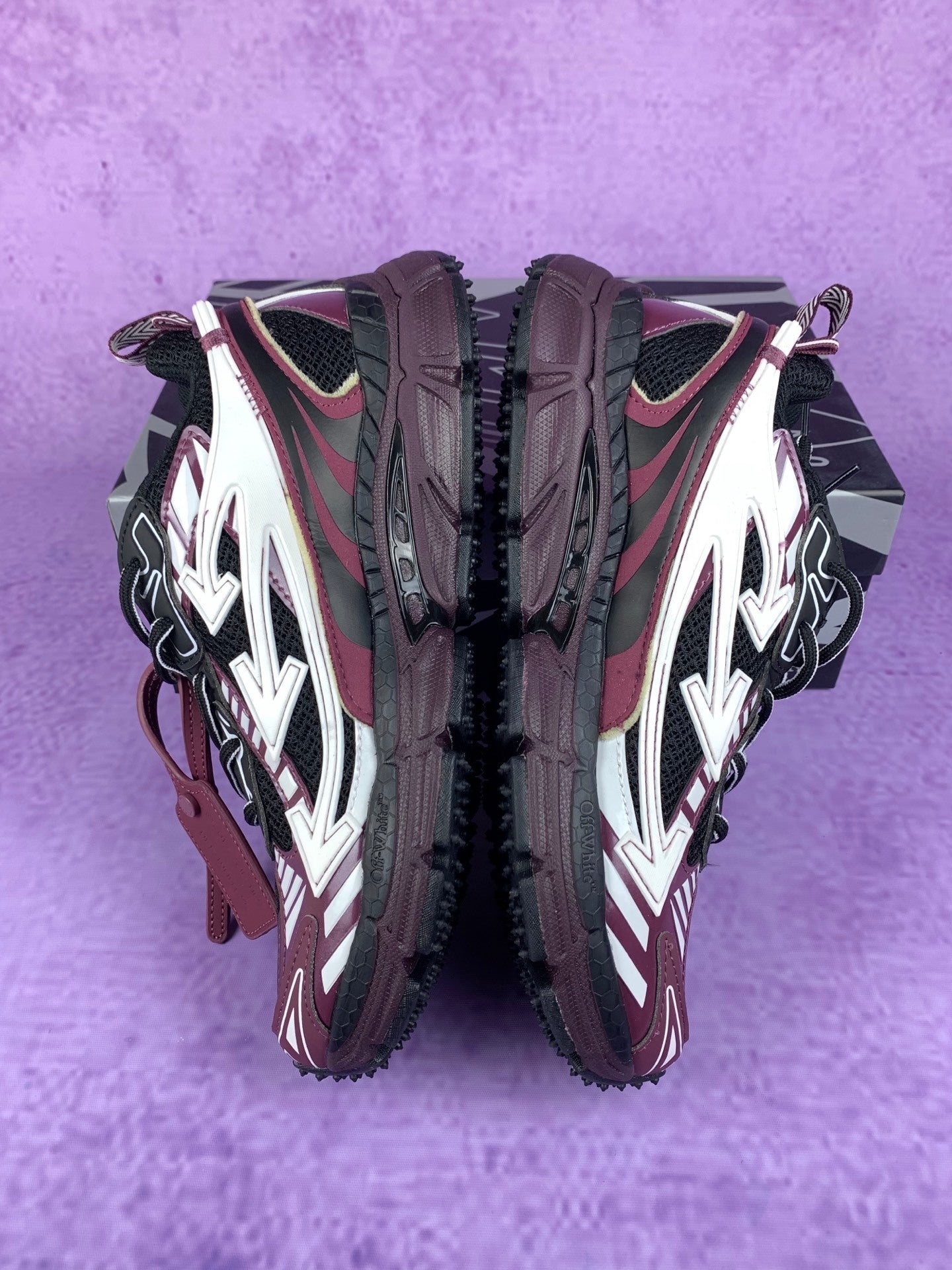 Off-White Burgundy Sneakers