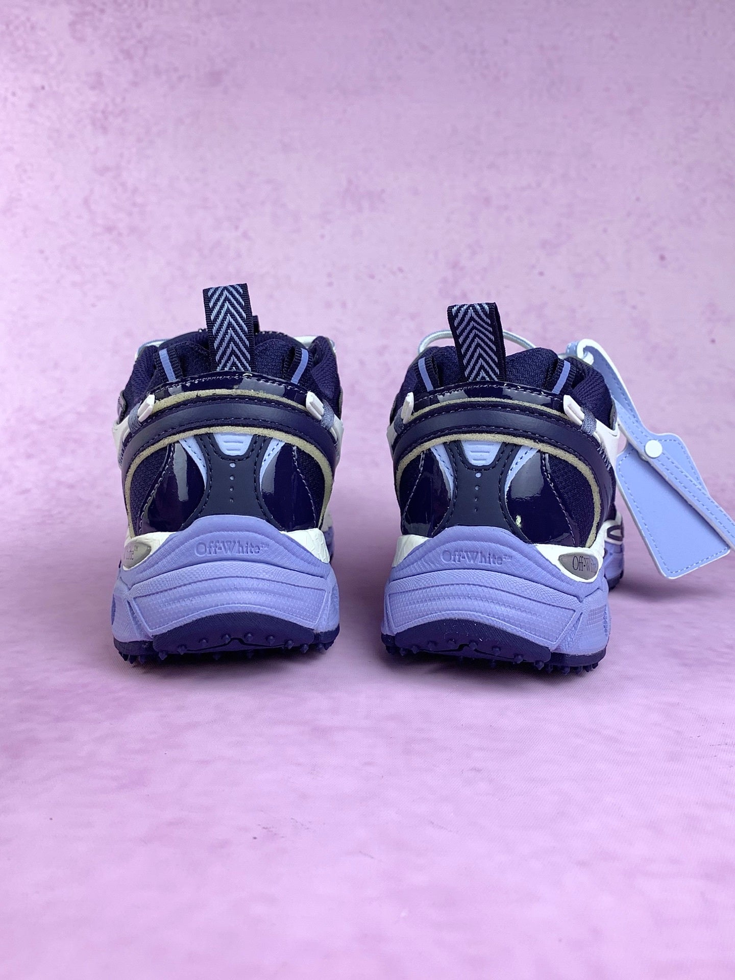 Off-White Navy Blue Arrow Sneakers