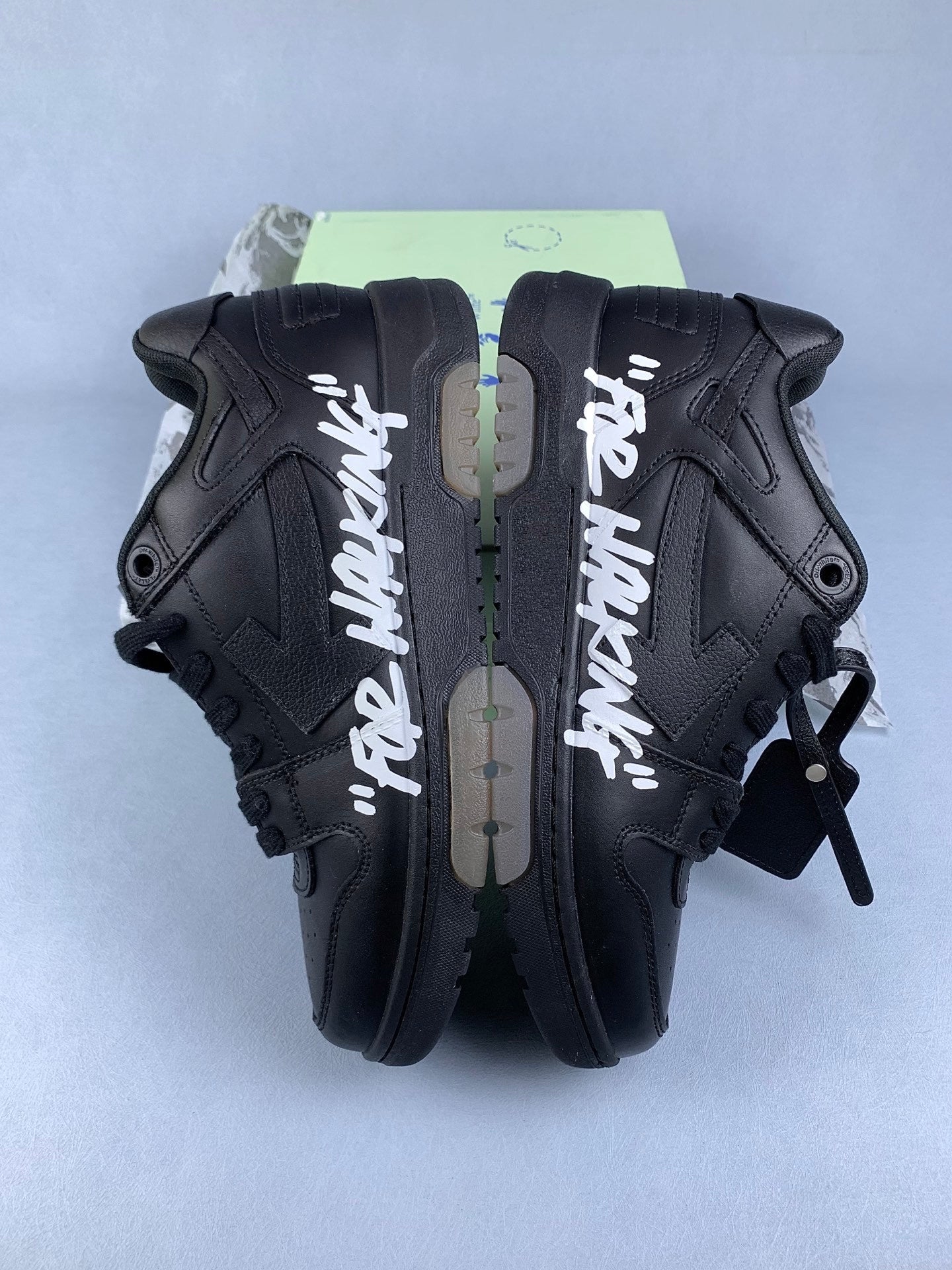 Off-White Black Graffiti Sneakers